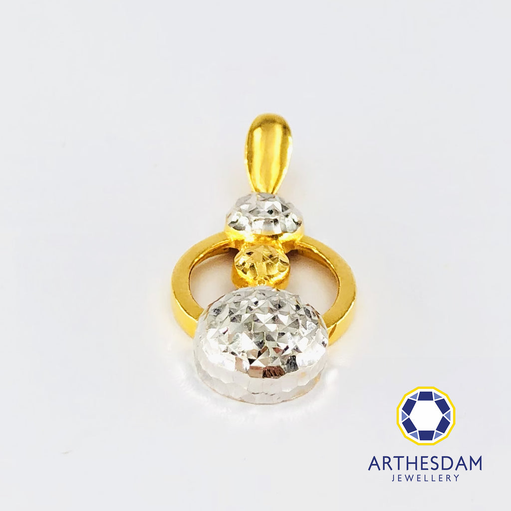 Arthesdam Jewellery 916 Gold Universe Planet Pendant