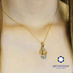 Arthesdam Jewellery 916 Gold Universe Planet Pendant