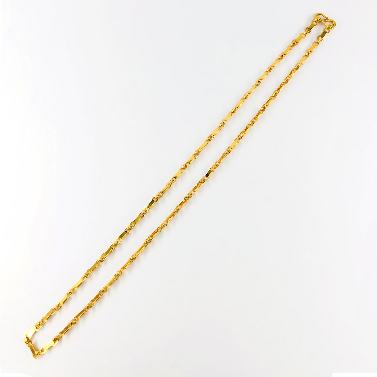 Arthesdam Jewellery 916 Gold Shiny Bicycle Chain Necklace