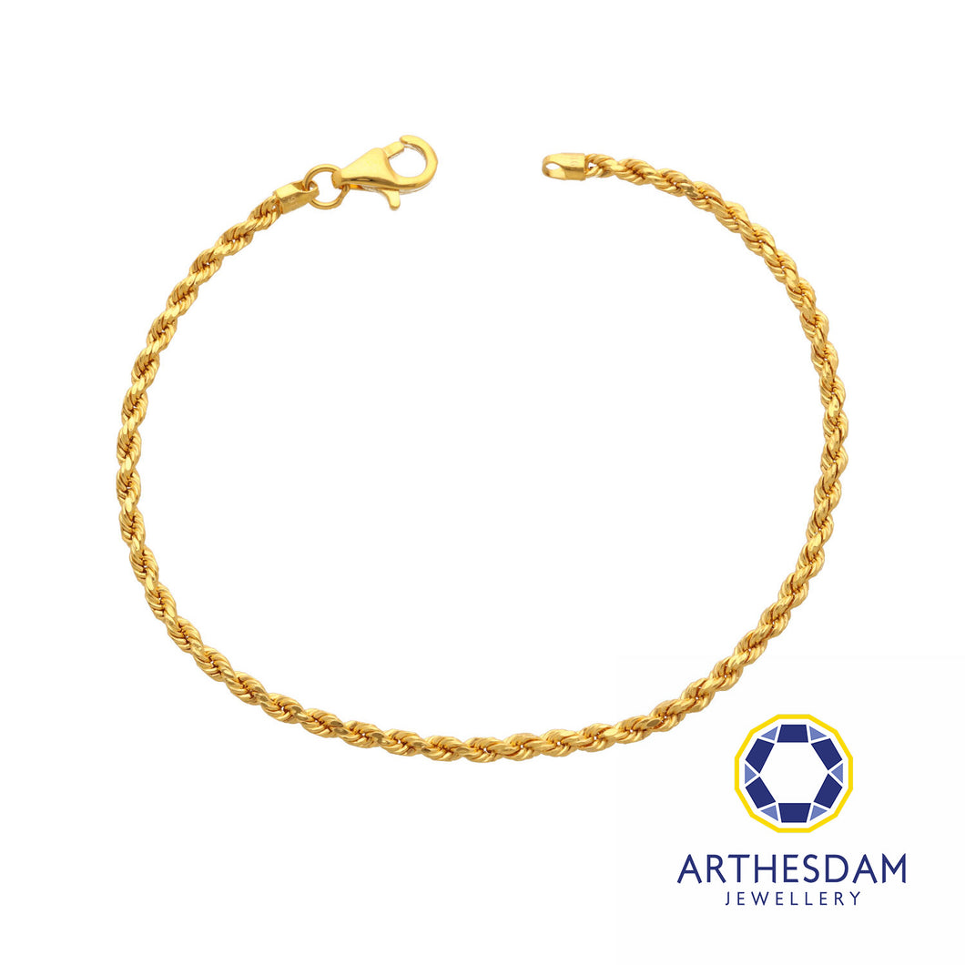 916 Gold Oval Link Bracelet | Merlin Goldsmith