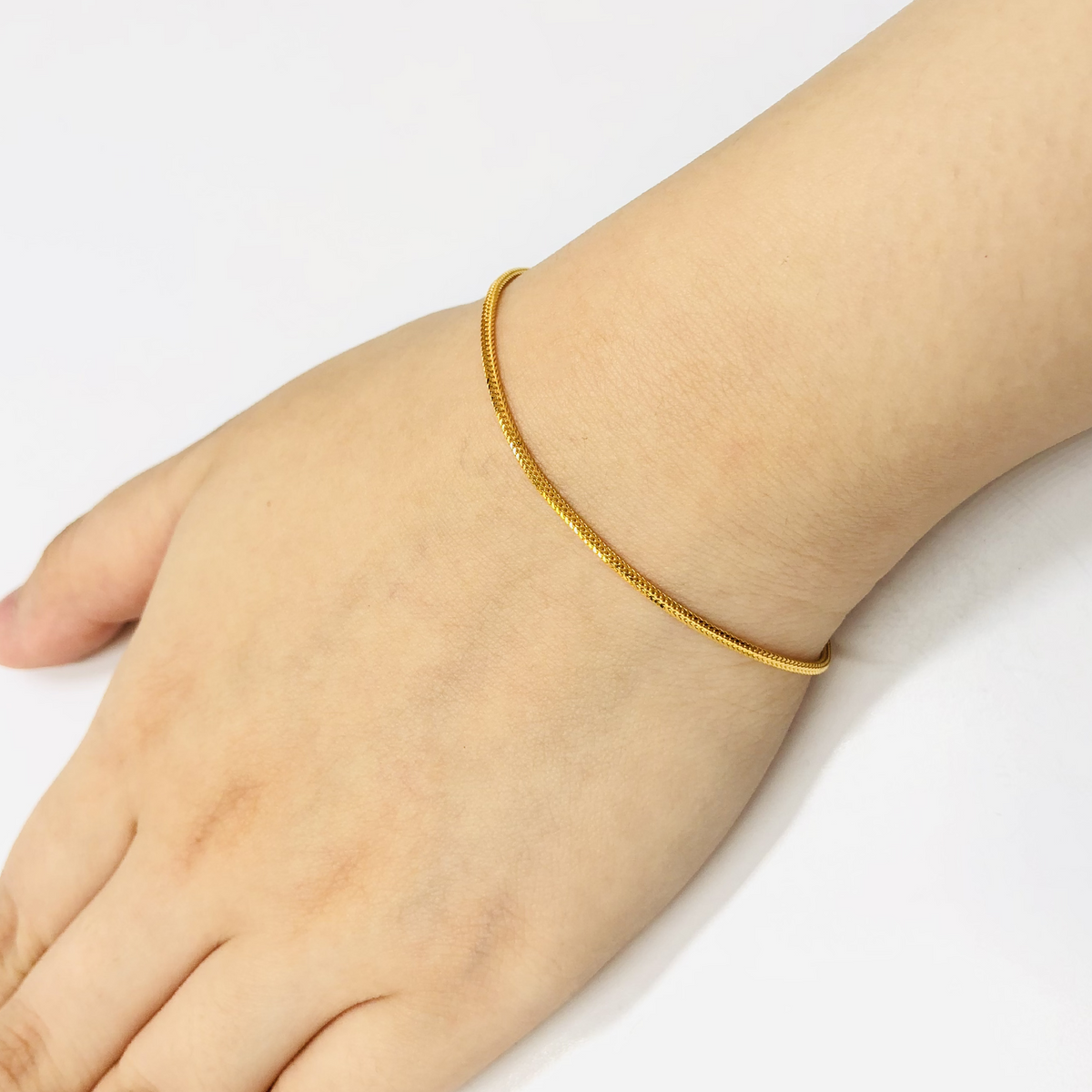 Arthesdam Jewellery 916 Gold Round Box Chain Bracelet