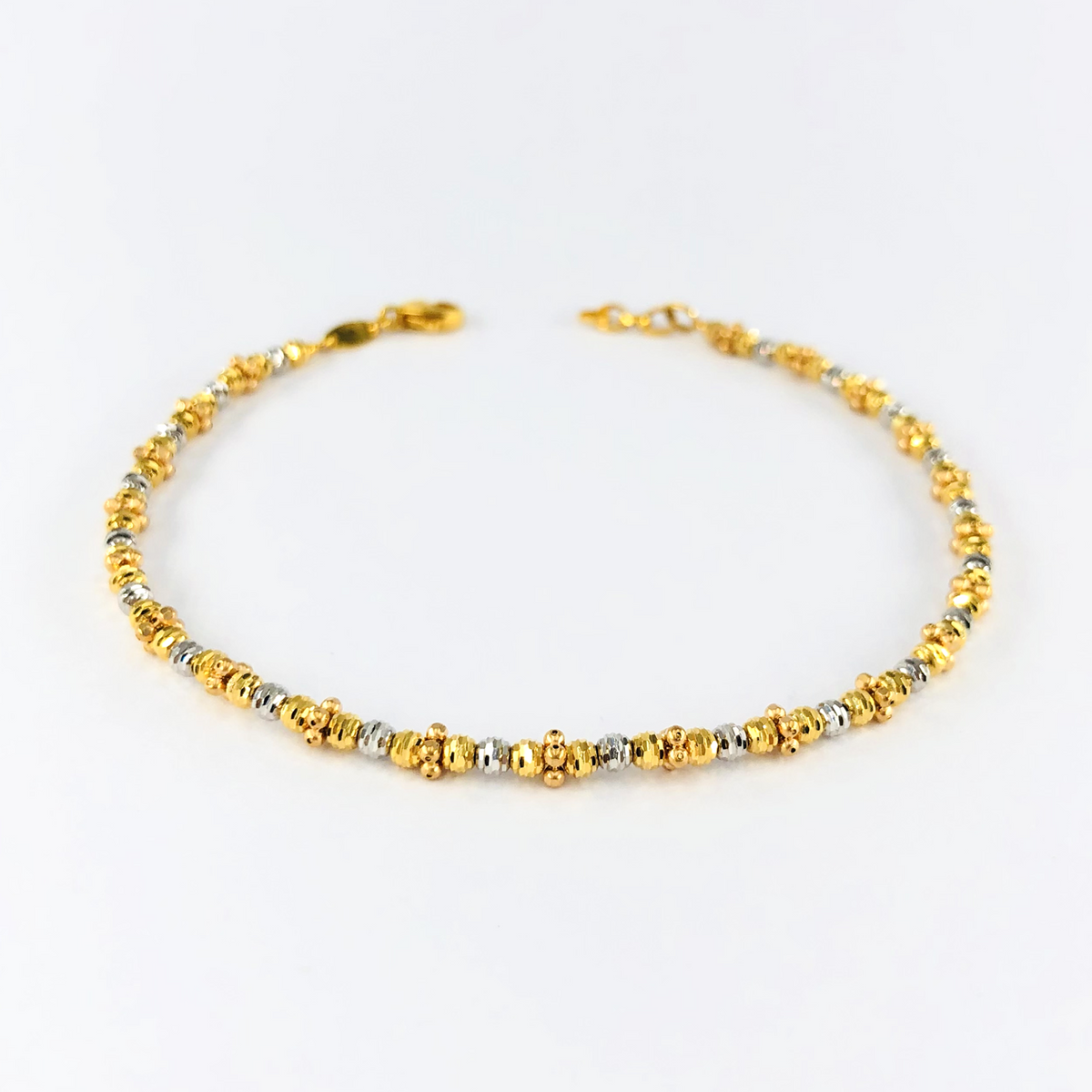 Arthesdam Jewellery 916 Gold Sparkly Multi-tone Balls Bracelet