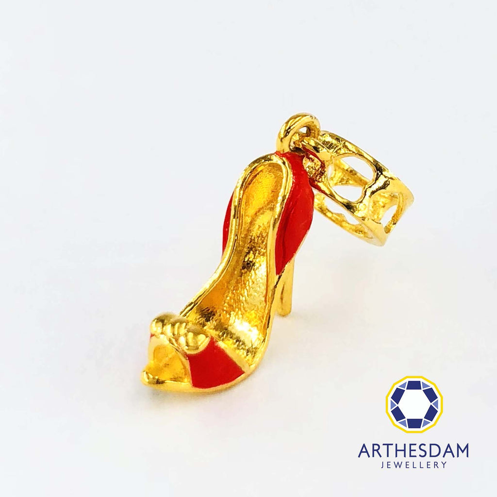 Arthesdam Jewellery 916 Gold Bold Red High Heels Charm