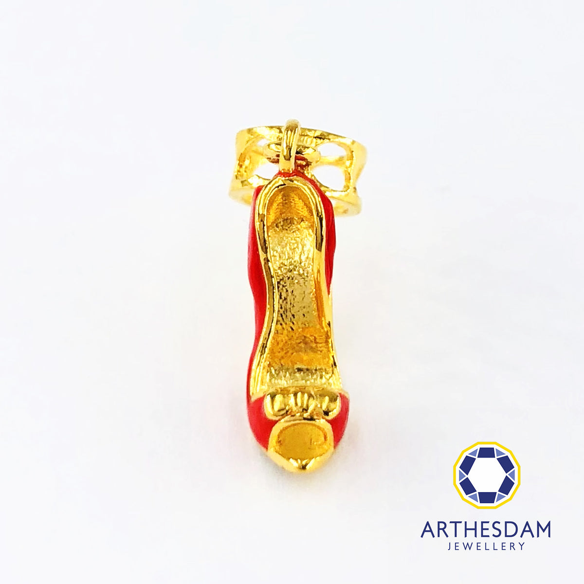Arthesdam Jewellery 916 Gold Bold Red High Heels Charm