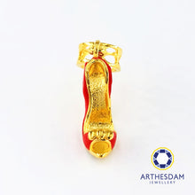 Load image into Gallery viewer, Arthesdam Jewellery 916 Gold Bold Red High Heels Charm
