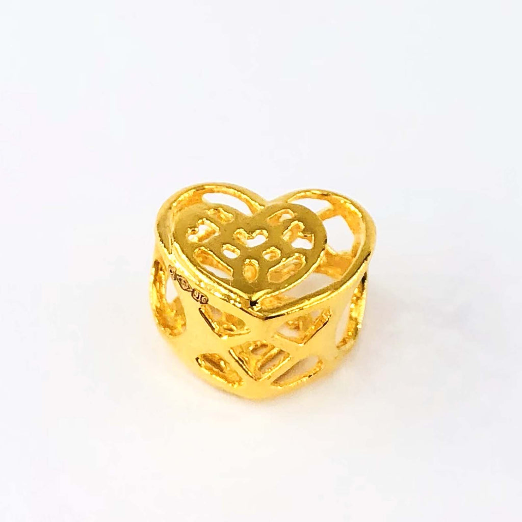 Arthesdam Jewellery 916 Gold Big Love Small Love Charm