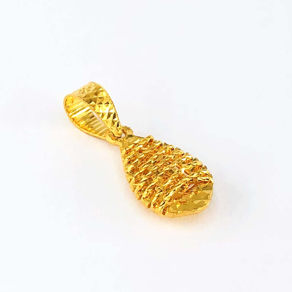 Arthesdam Jewellery 916 Gold Weaving Raindrop Pendant
