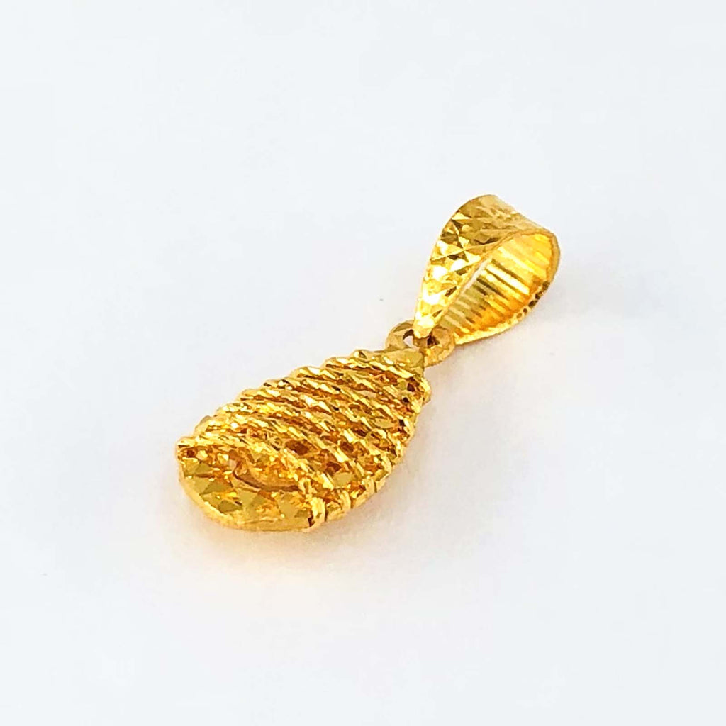 Arthesdam Jewellery 916 Gold Weaving Raindrop Pendant