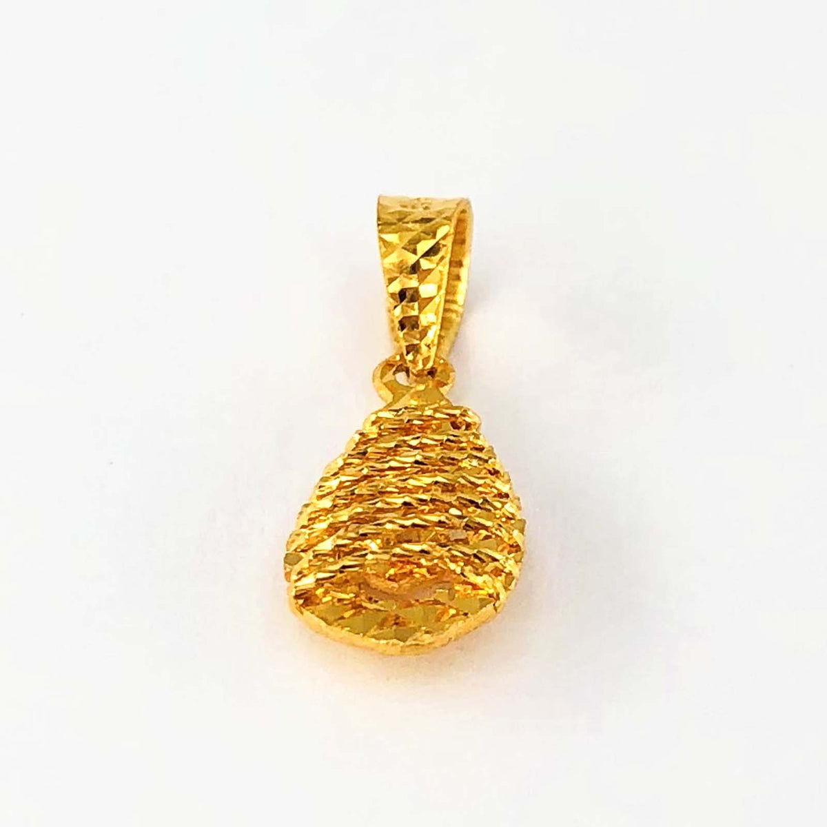 Arthesdam Jewellery 916 Gold Weaving Raindrop Pendant