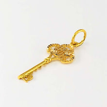 Load image into Gallery viewer, Arthesdam Jewellery 916 Gold Princess Crown Key Pendant
