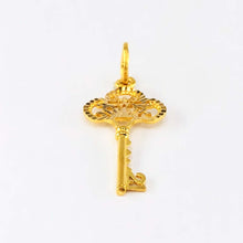 Load image into Gallery viewer, Arthesdam Jewellery 916 Gold Princess Crown Key Pendant
