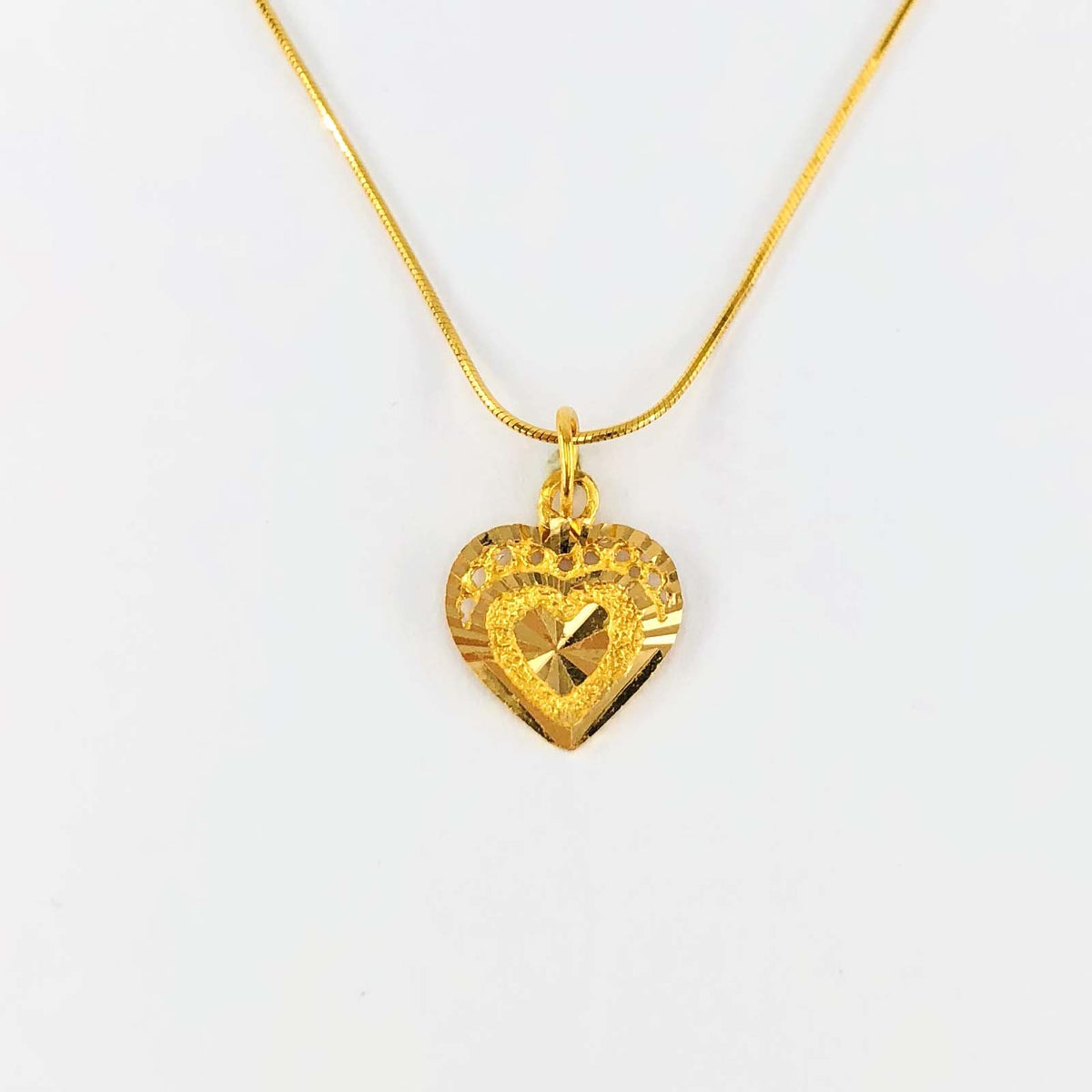 Arthesdam Jewellery 916 Gold Heart Pendant