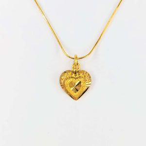 Arthesdam Jewellery 916 Gold Heart Pendant