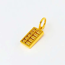 Load image into Gallery viewer, Arthesdam Jewellery 916 Gold Modern Rectangle Abacus Pendant
