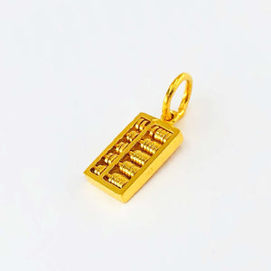 Arthesdam Jewellery 916 Gold Modern Rectangle Abacus Pendant