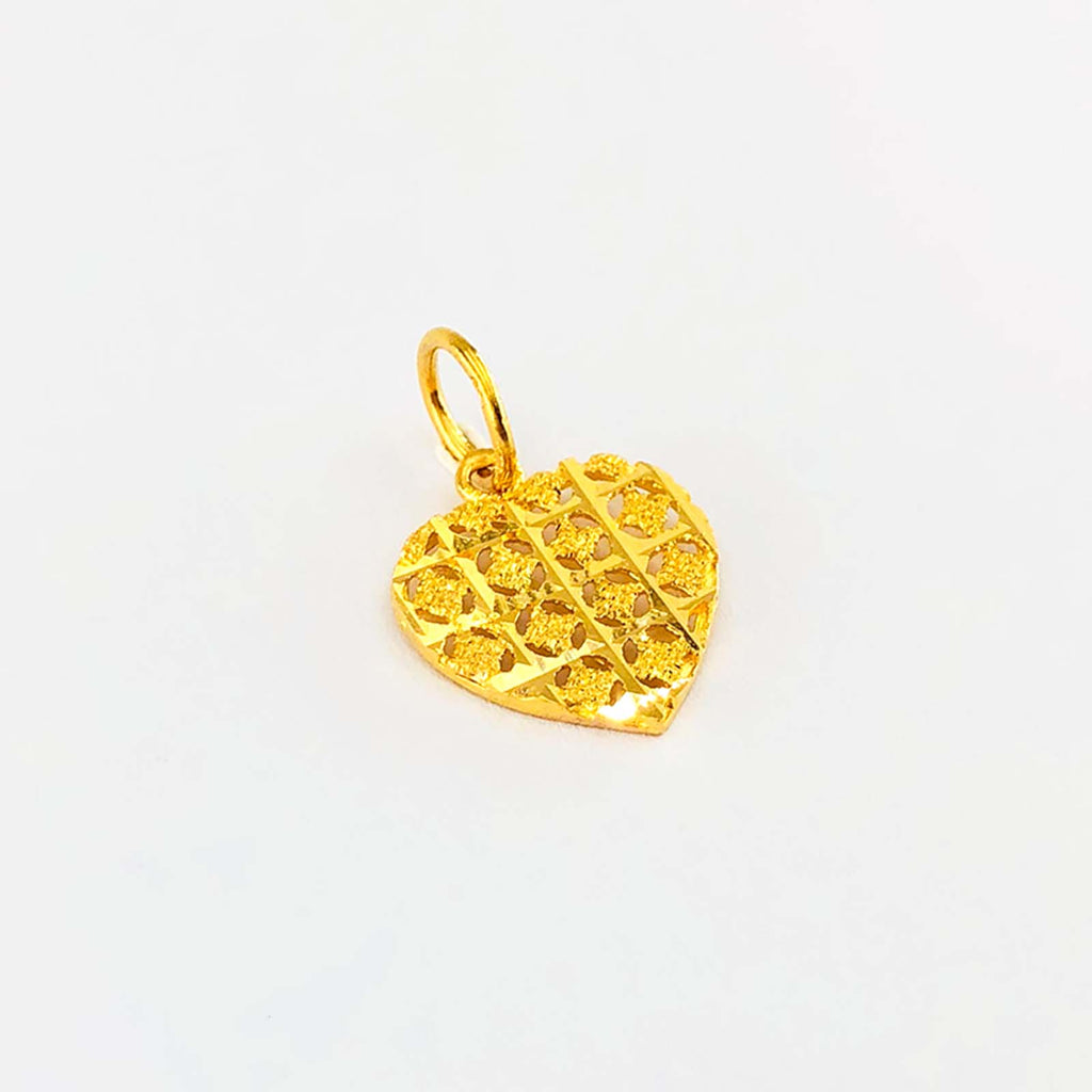 Arthesdam Jewellery 916 Gold Intricate Sweetheart Pendant