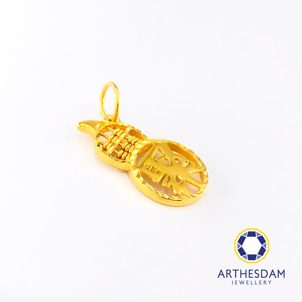 Arthesdam Jewellery 916 Gold Prosperity 聚 Abacus Pendant