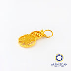 Arthesdam Jewellery 916 Gold Prosperity 聚 Abacus Pendant