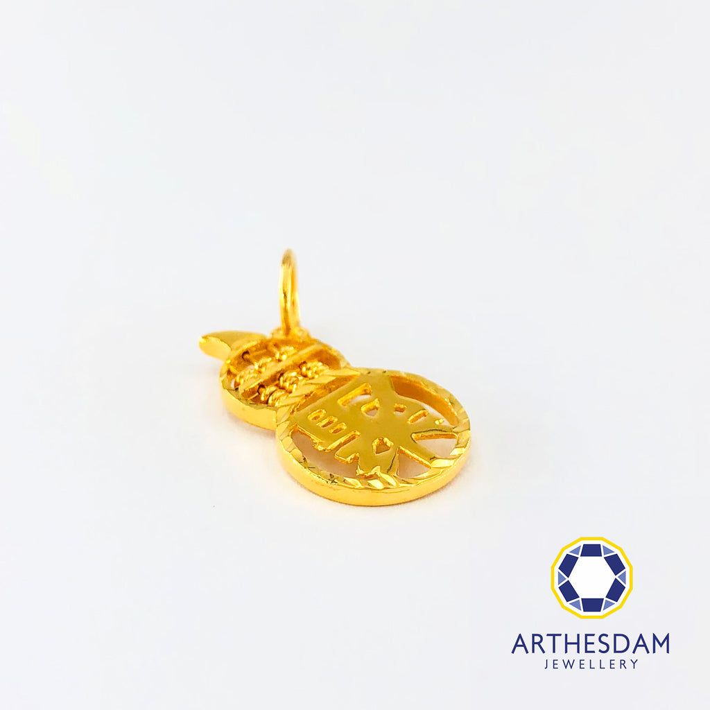 Arthesdam Jewellery 916 Gold Prosperity 聚 Abacus Pendant