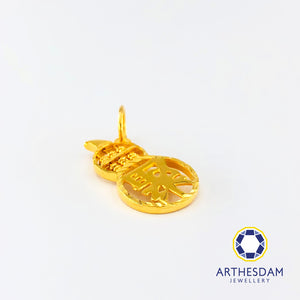 Arthesdam Jewellery 916 Gold Prosperity 聚 Abacus Pendant