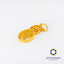 Load image into Gallery viewer, Arthesdam Jewellery 916 Gold Prosperity 發 Abacus Pendant
