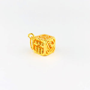 Arthesdam Jewellery 916 Gold Prosperity Box Abacus Pendant