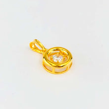 Load image into Gallery viewer, Arthesdam Jewellery 916 Gold Circle with Stone Pendant
