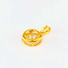 Load image into Gallery viewer, Arthesdam Jewellery 916 Gold Circle with Stone Pendant
