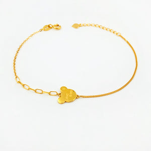 Arthesdam Jewellery 916 Gold Bear Love Baby Bracelet