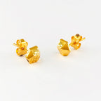 Arthesdam Jewellery 916 Gold Pyramid Hexagon Earrings