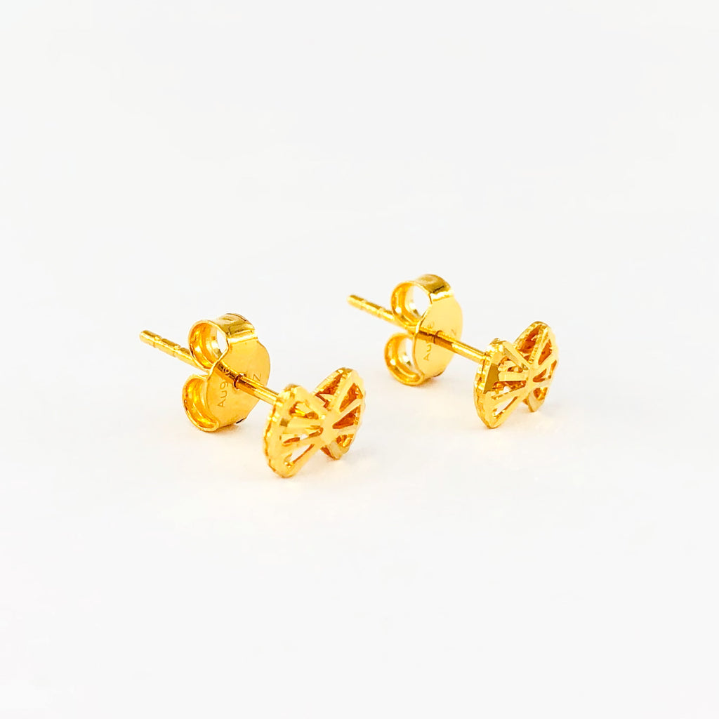 Arthesdam Jewellery 916 Gold Ribbon Earrings