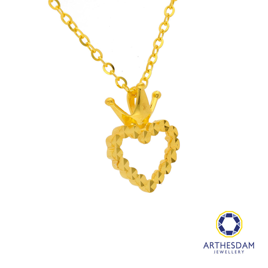 Arthesdam Jewellery 916 Gold Queen of Heart Necklace