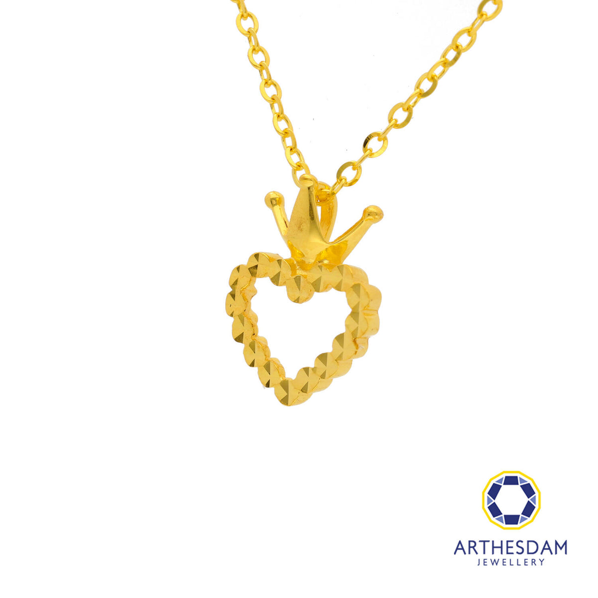Arthesdam Jewellery 916 Gold Queen of Heart Necklace
