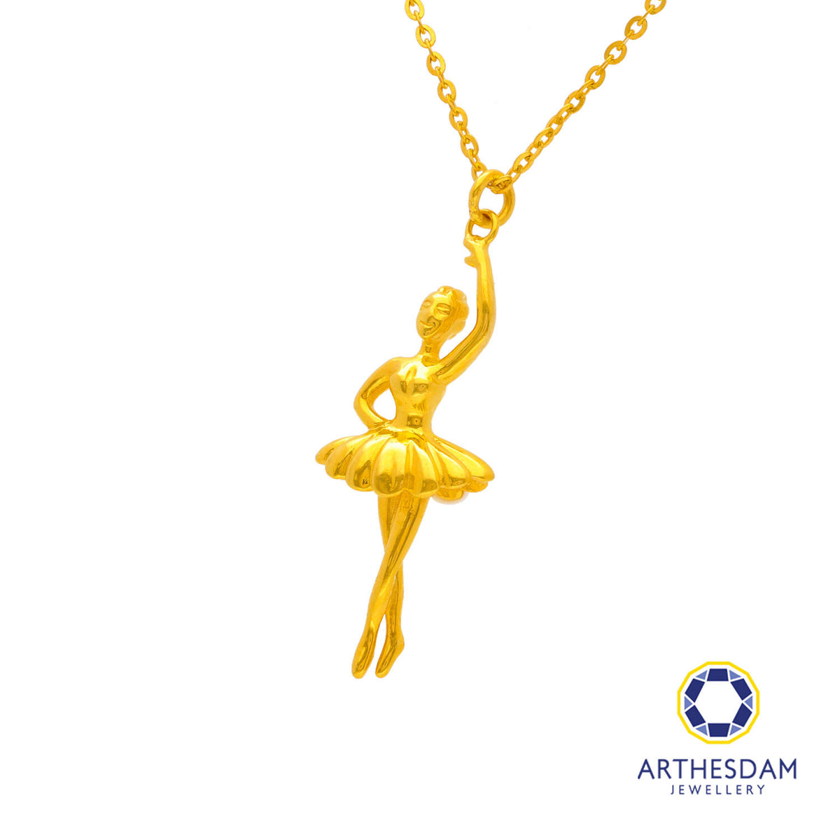 Arthesdam Jewellery 916 Gold Graceful Ballerina Necklace