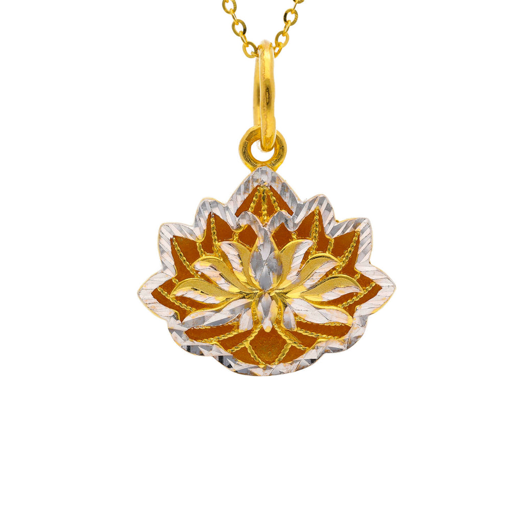 Arthesdam Jewellery 916 Gold Fortune Lotus Pendant