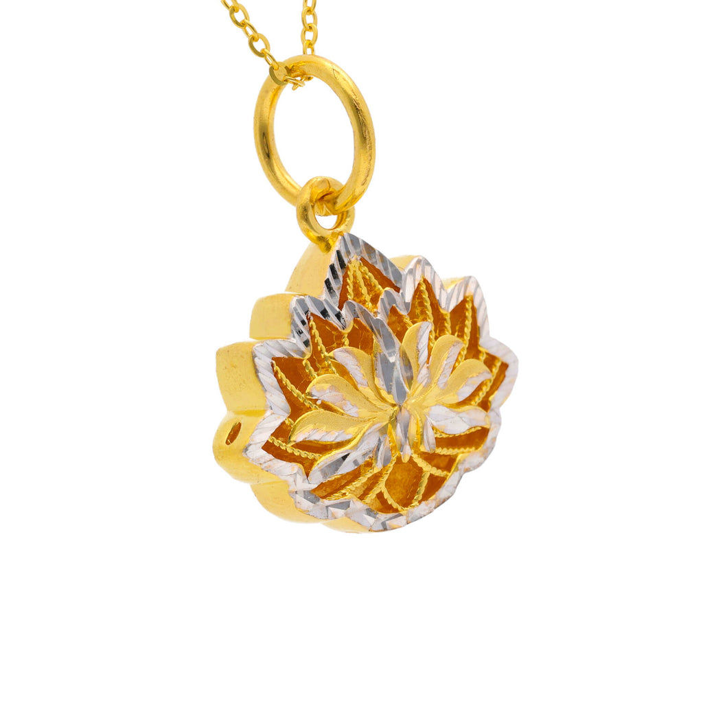 Arthesdam Jewellery 916 Gold Fortune Lotus Pendant