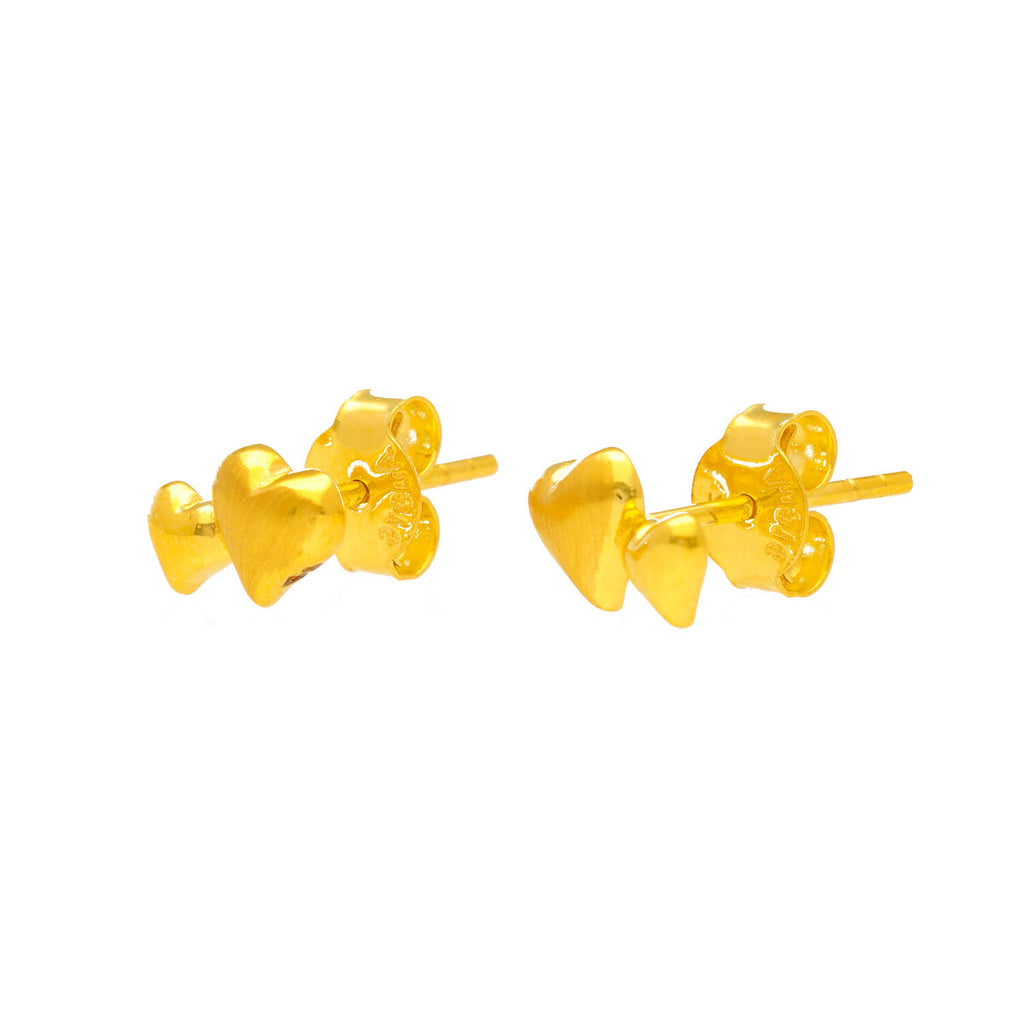 Arthesdam Jewellery 916 Gold Sweet Double Heart Earrings