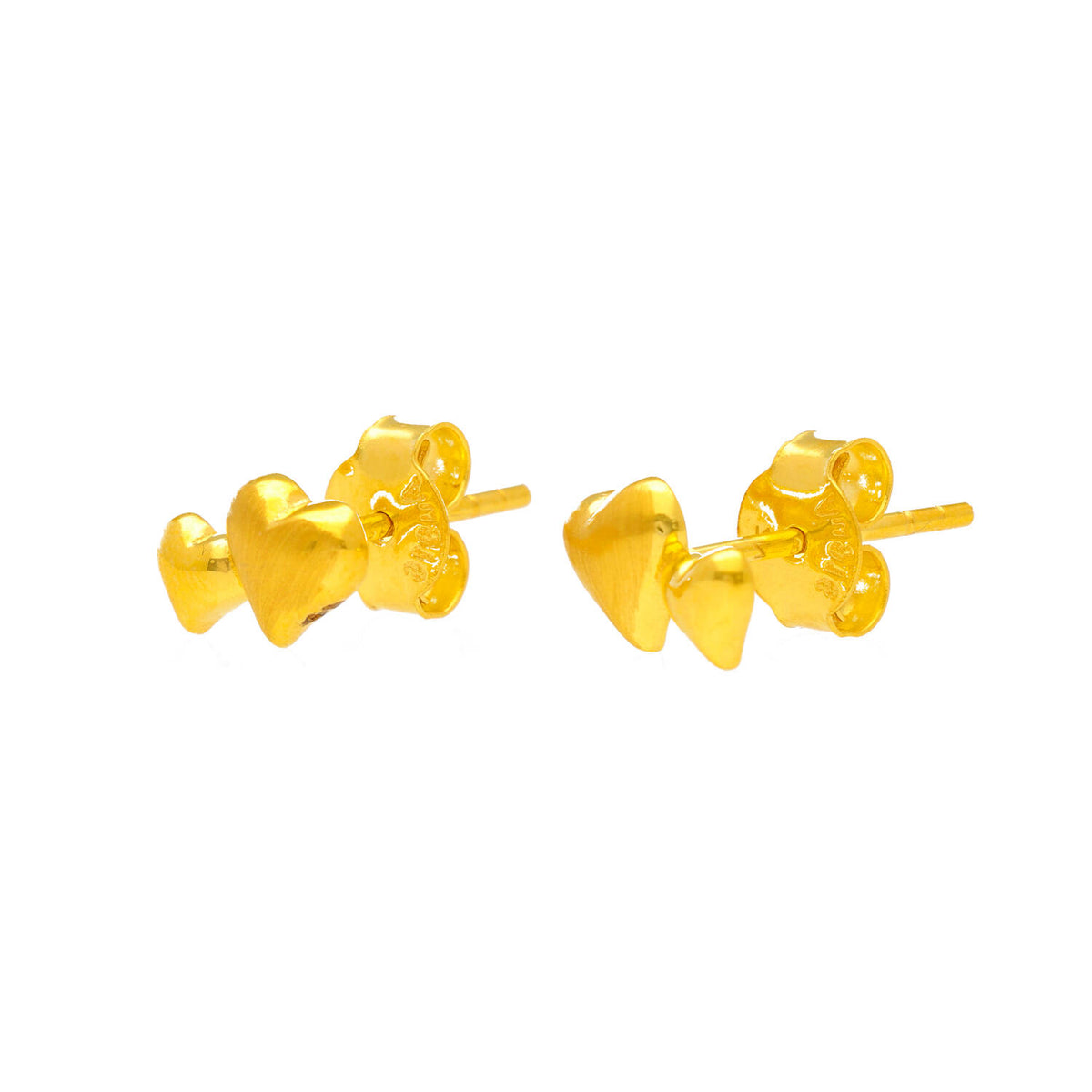 Arthesdam Jewellery 916 Gold Sweet Double Heart Earrings