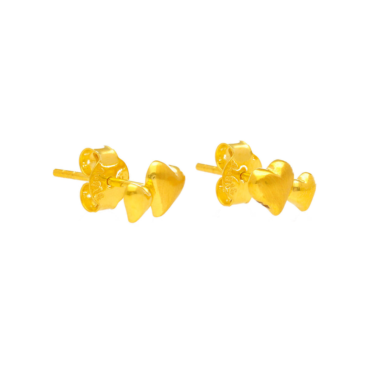 Arthesdam Jewellery 916 Gold Sweet Double Heart Earrings