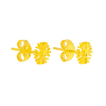 Load image into Gallery viewer, Arthesdam Jewellery 916 Gold Minimalist Snowflakes Earrings
