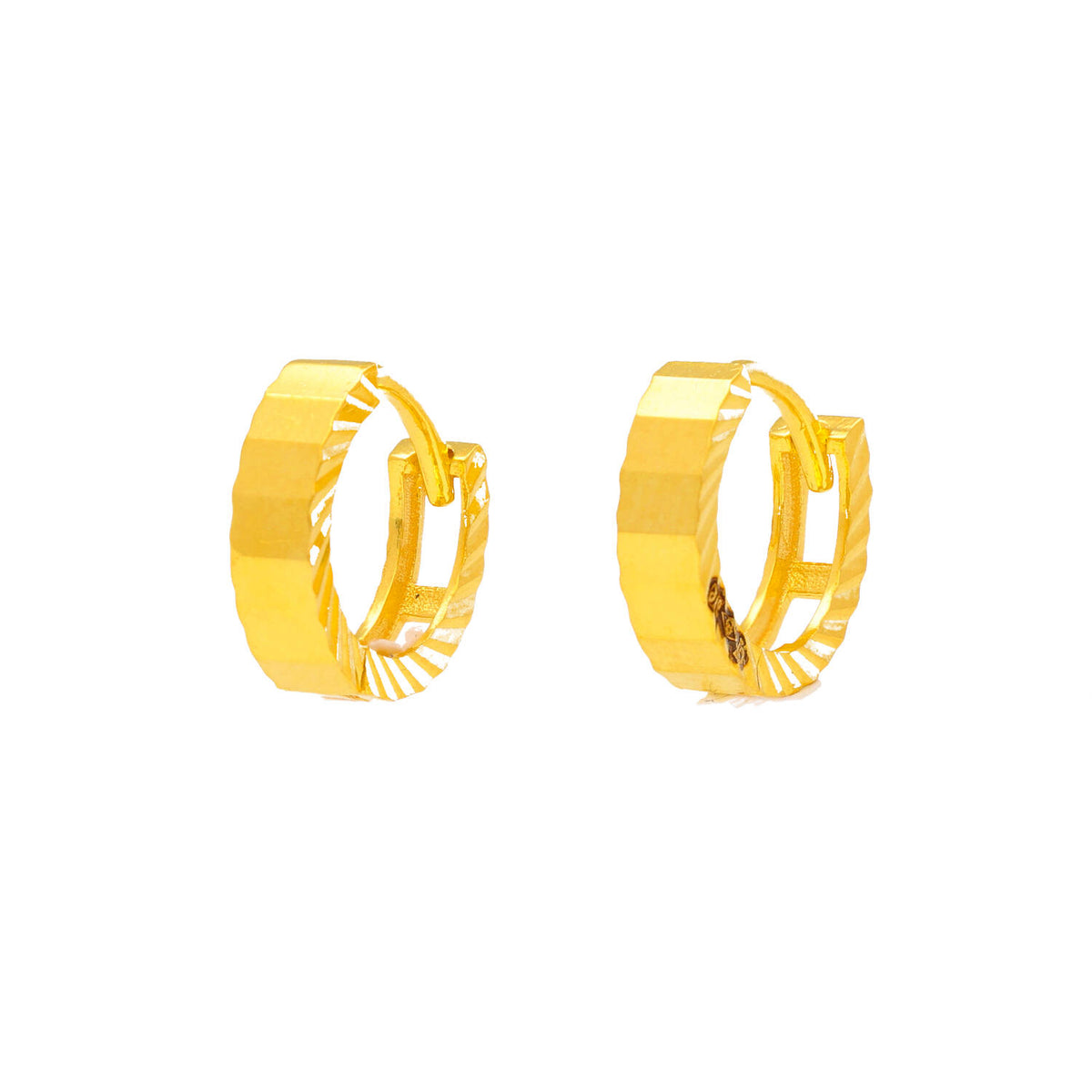 Arthesdam Jewellery 916 Gold Classic Thick Hoop Earrings