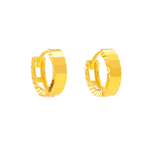 Arthesdam Jewellery 916 Gold Classic Thick Hoop Earrings