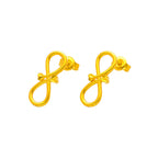 Arthesdam Jewellery 916 Gold Double Heart Infinity Earrings