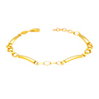 Arthesdam Jewellery 916 Gold Plain Tube Link Bracelet