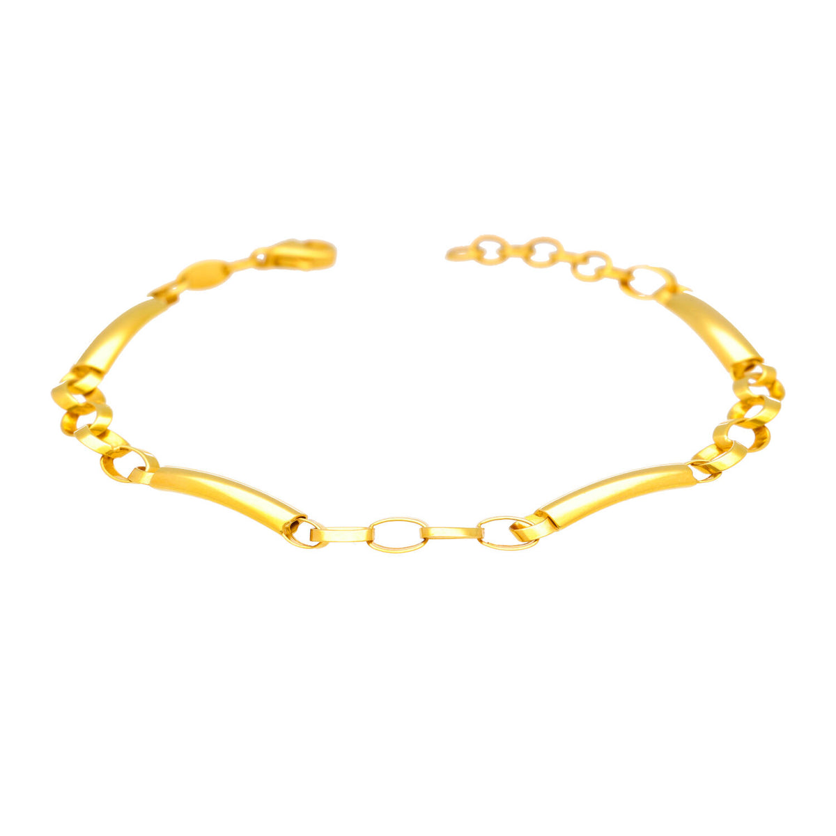 Arthesdam Jewellery 916 Gold Plain Tube Link Bracelet