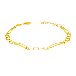 Arthesdam Jewellery 916 Gold Plain Tube Link Bracelet
