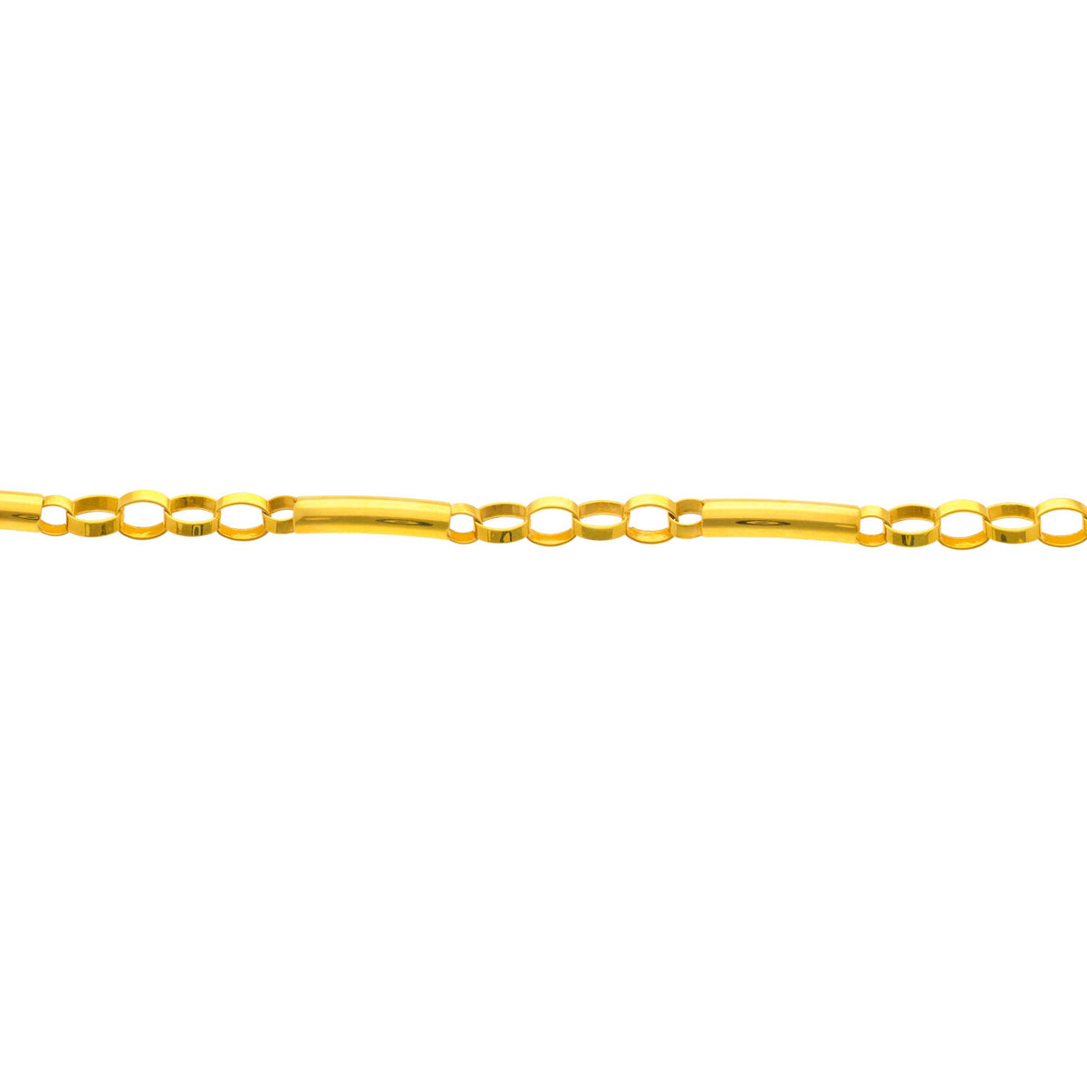 Arthesdam Jewellery 916 Gold Plain Tube Link Bracelet
