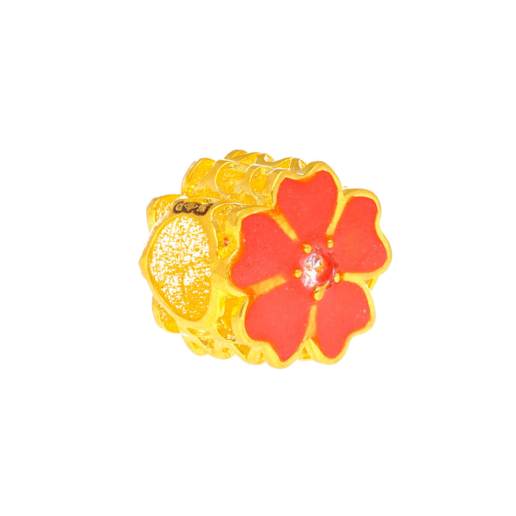 Arthesdam Jewellery 916 Gold Pink Sakura Flower Charm