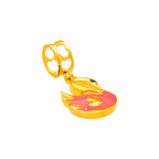 Arthesdam Jewellery 916 Gold Adorable Pink Swan Charm