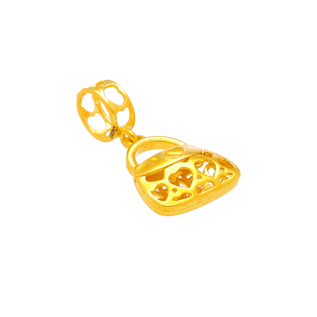 Arthesdam Jewellery 916 Gold Elegant Handbag Charm